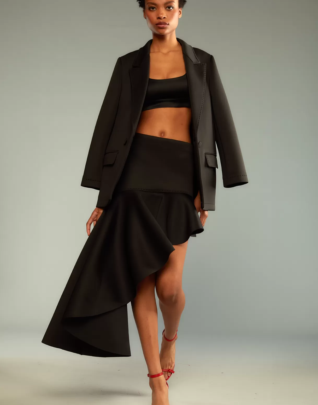 Best Sale Asymmetrical Bonded Skirt BOTTOMS | PARTY SHOP