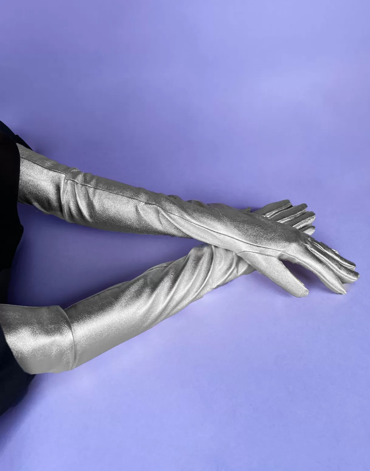 Best Bea Long Metallic Leather Gloves PARTY SHOP | ACCESSORIES & GIFTS