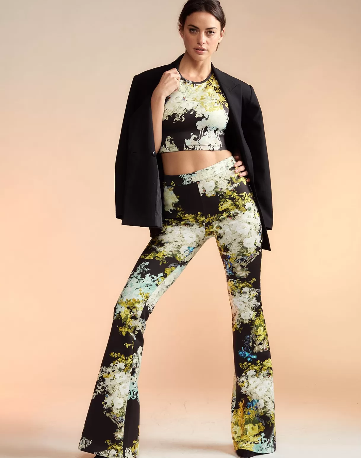 Discount Bonded Fit and Flare Pant BOTTOMS