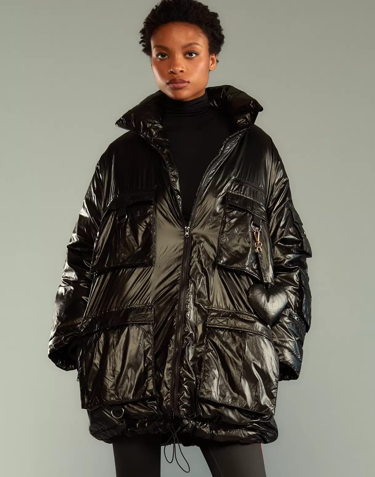 Outlet Cargo Pocket Puffer Coat SNOW | JACKETS & COATS