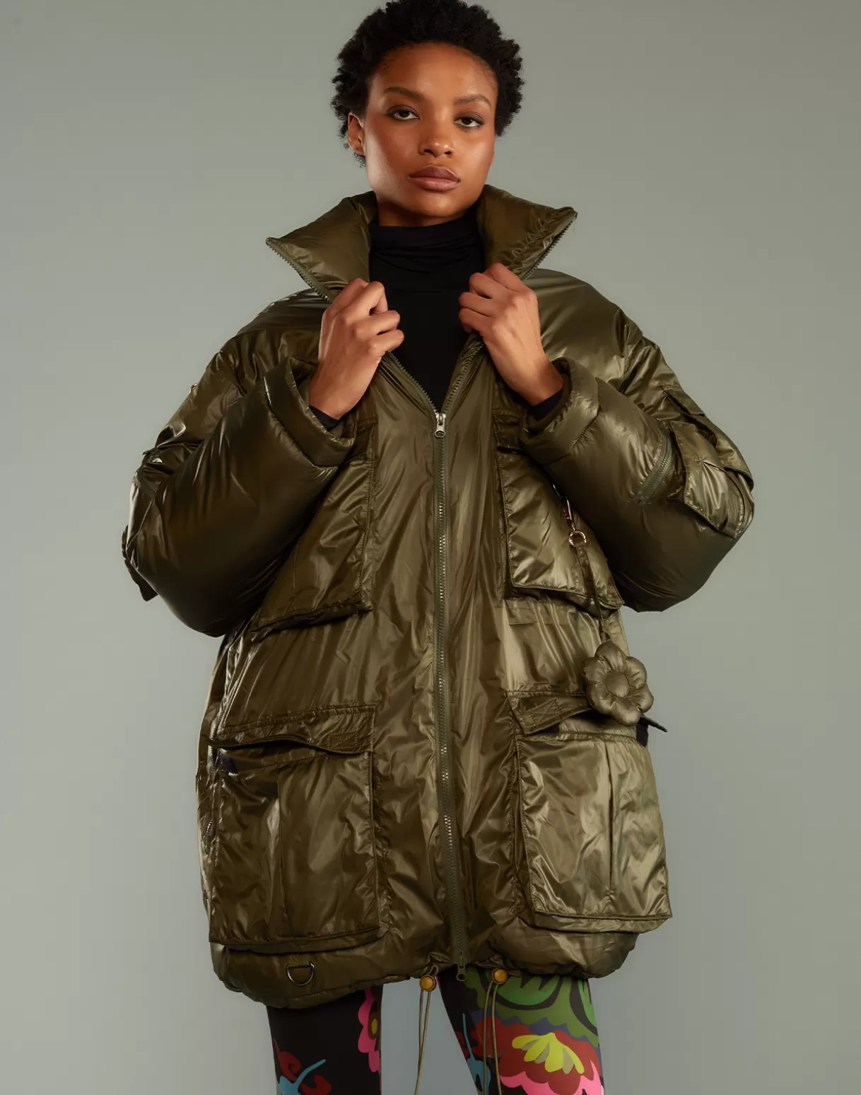 Best Cargo Pocket Puffer Coat SNOW | JACKETS & COATS