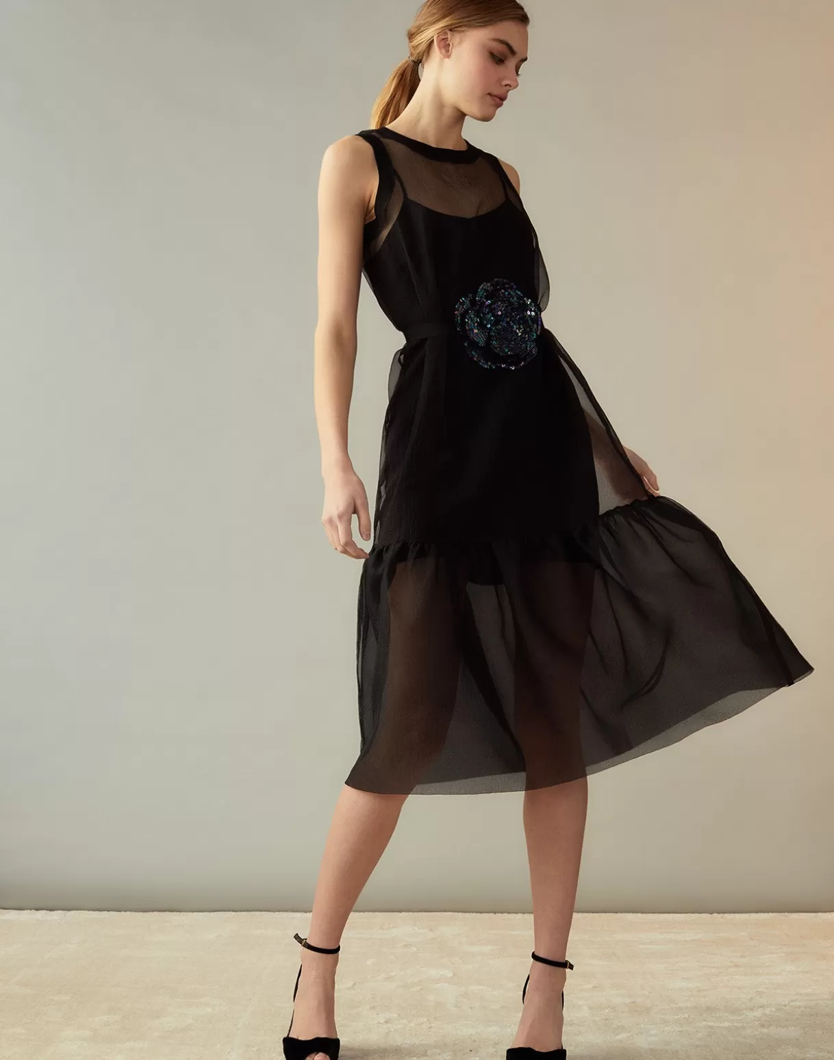 Sale Carrie Organza Midi Dress DRESSES