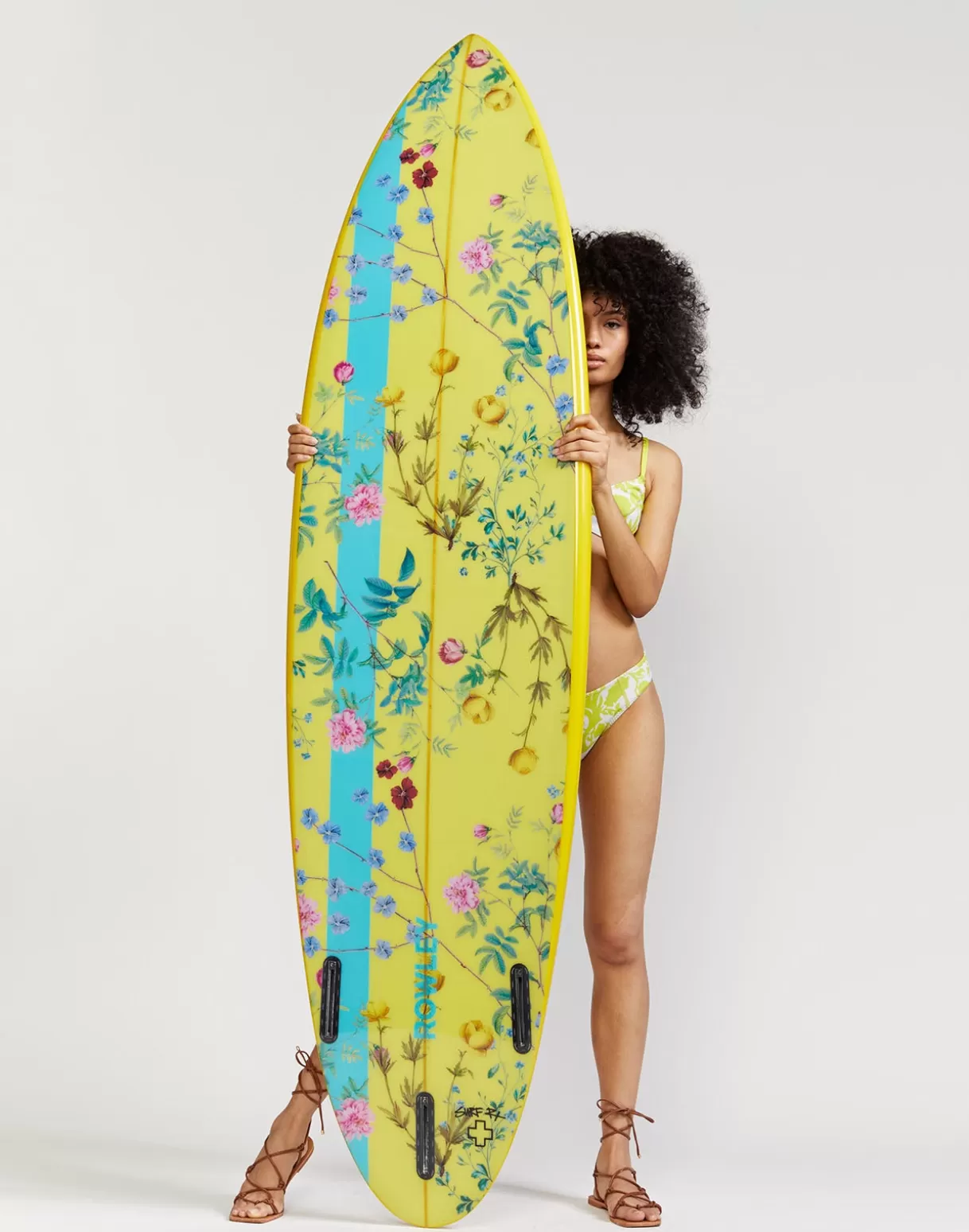 Discount Custom Short Surfboard - Yellow Garden Floral SURF & SWIM