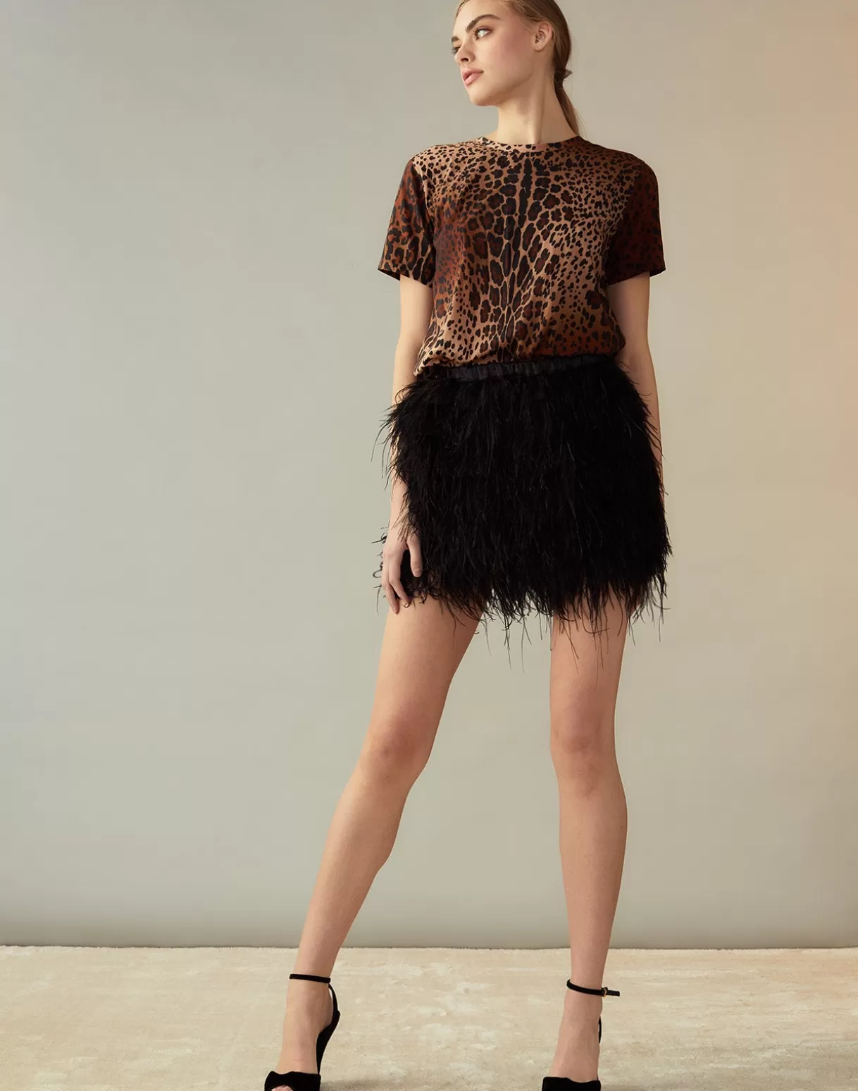 Cheap Feather Skirt BOTTOMS