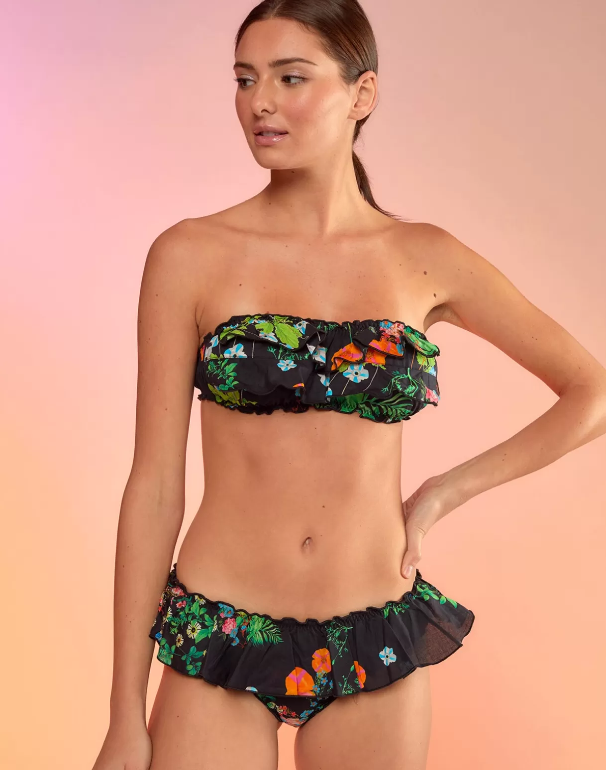 Sale Flirt Ruffle Bikini Bottom SURF & SWIM