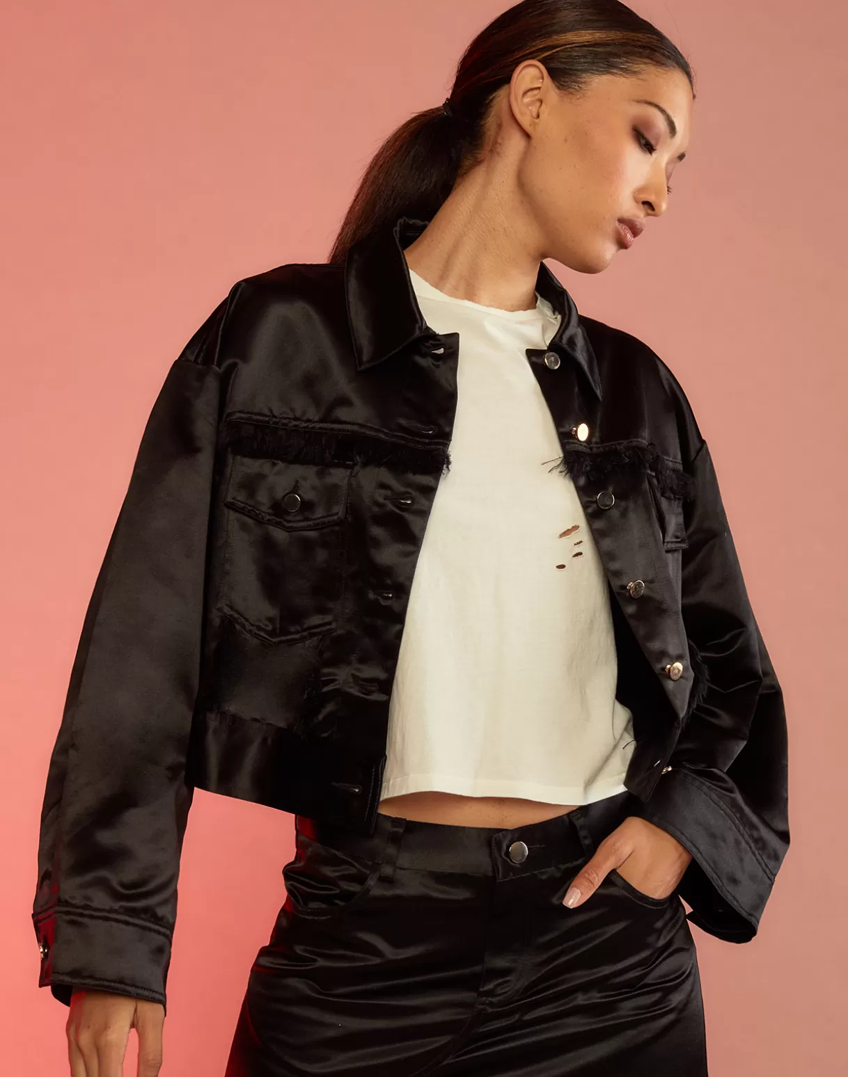 Discount Freya Satin Jacket JACKETS & COATS