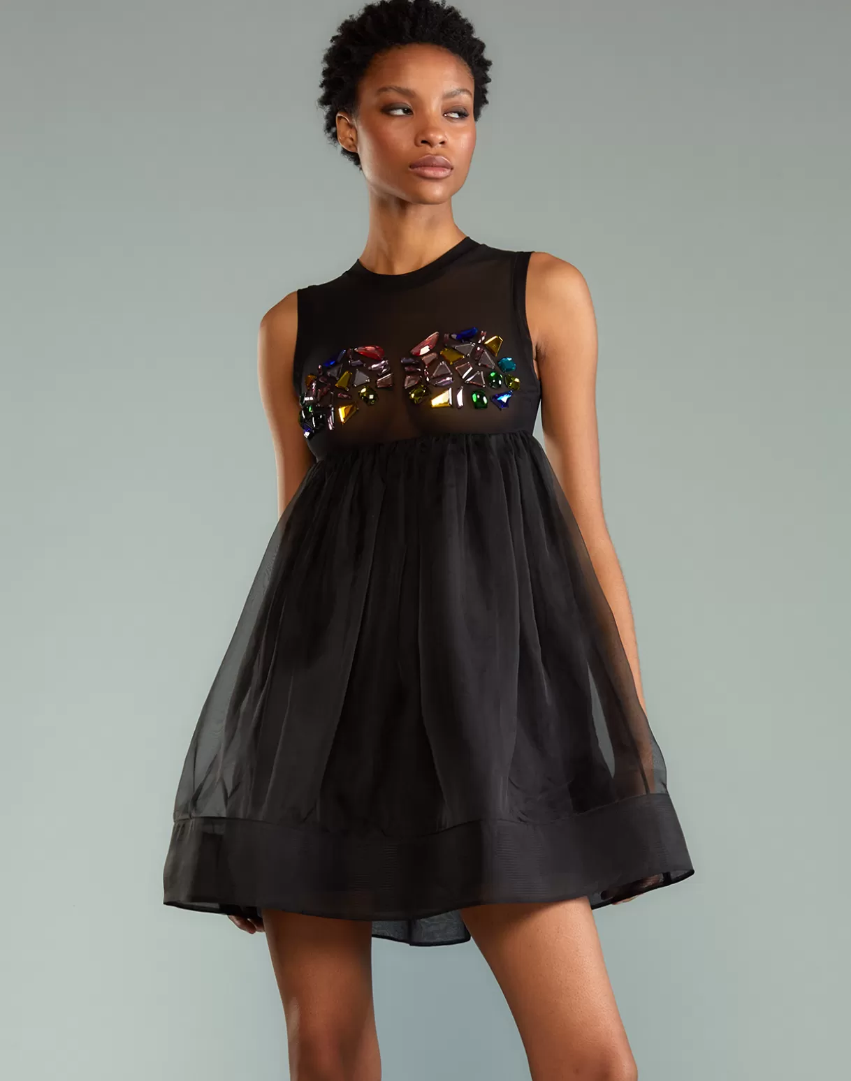 Store Jewel Cascade Peplum Dress DRESSES | PARTY SHOP