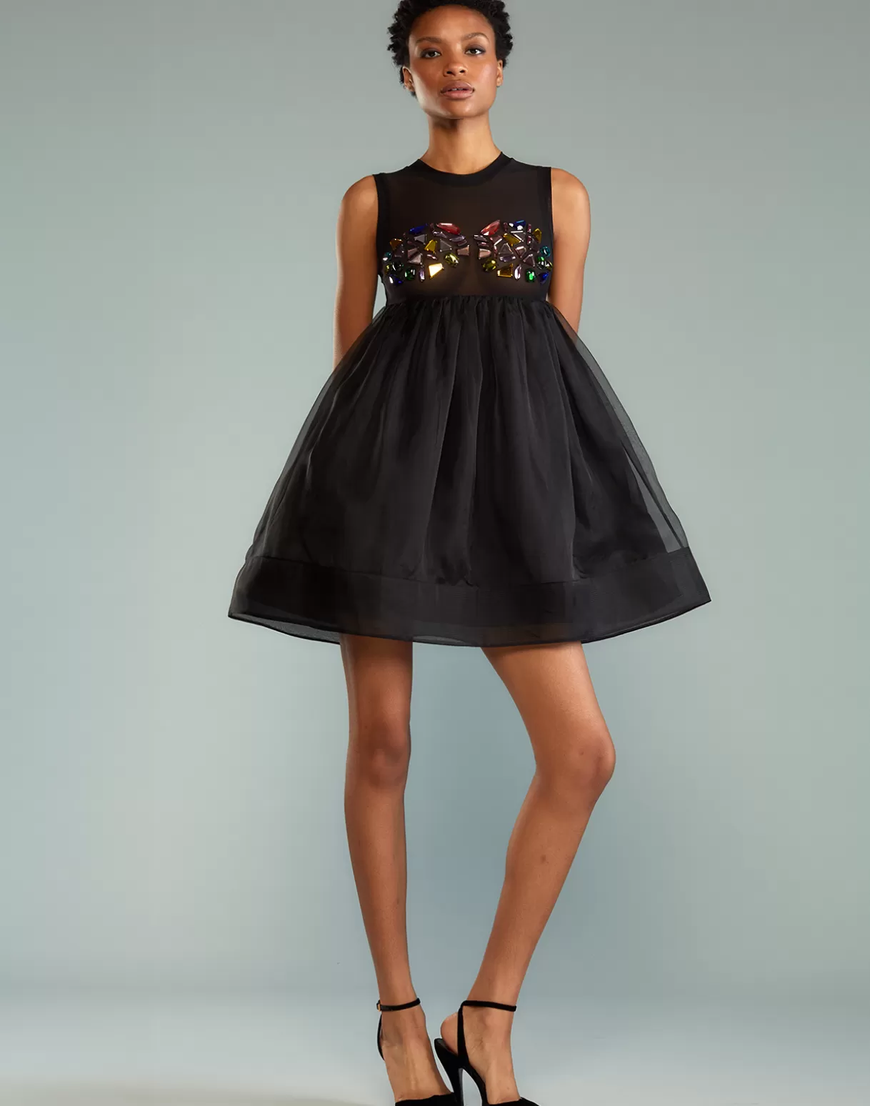 Store Jewel Cascade Peplum Dress DRESSES | PARTY SHOP