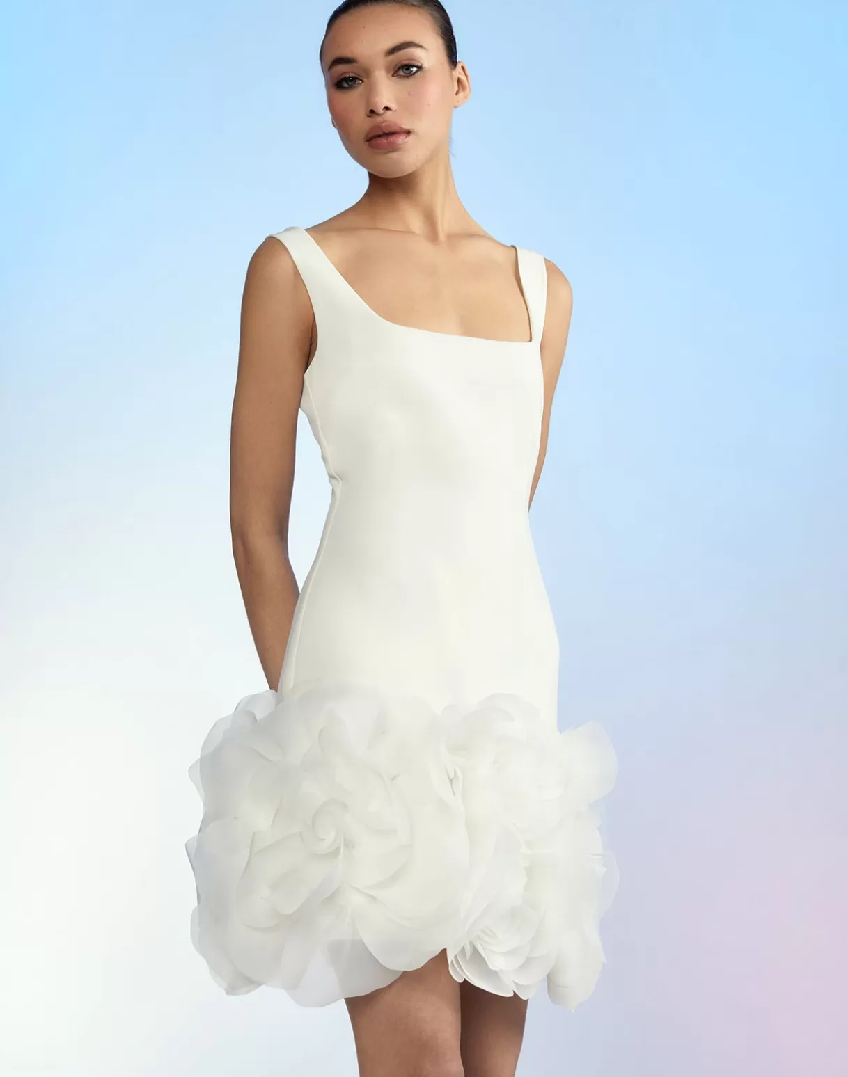 Flash Sale Kourtney Organza Flower Hem Dress DRESSES