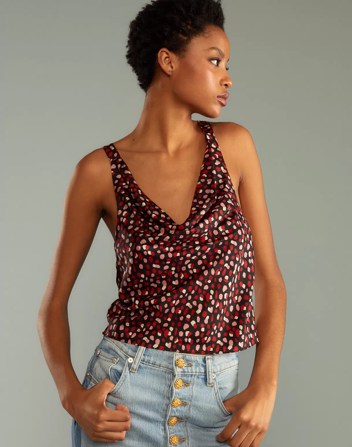 Hot Lya Silk Blouse TOPS | PARTY SHOP