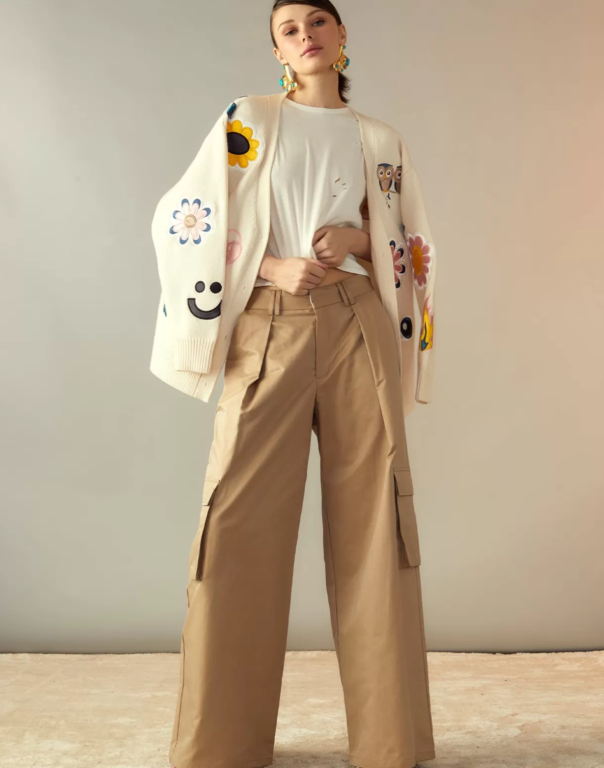 Discount Marbella Cotton Cargo Pant BOTTOMS