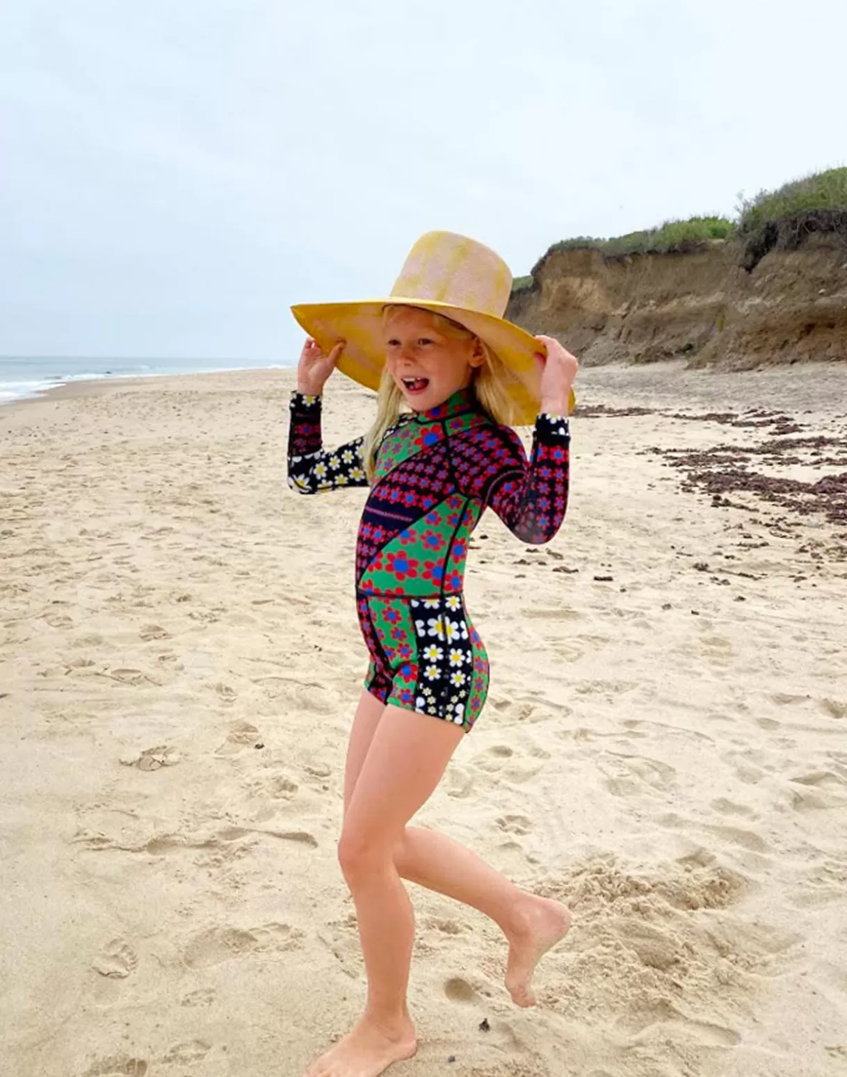 Sale Mia Daisy Patchwork Kids Wetsuit SURF & SWIM