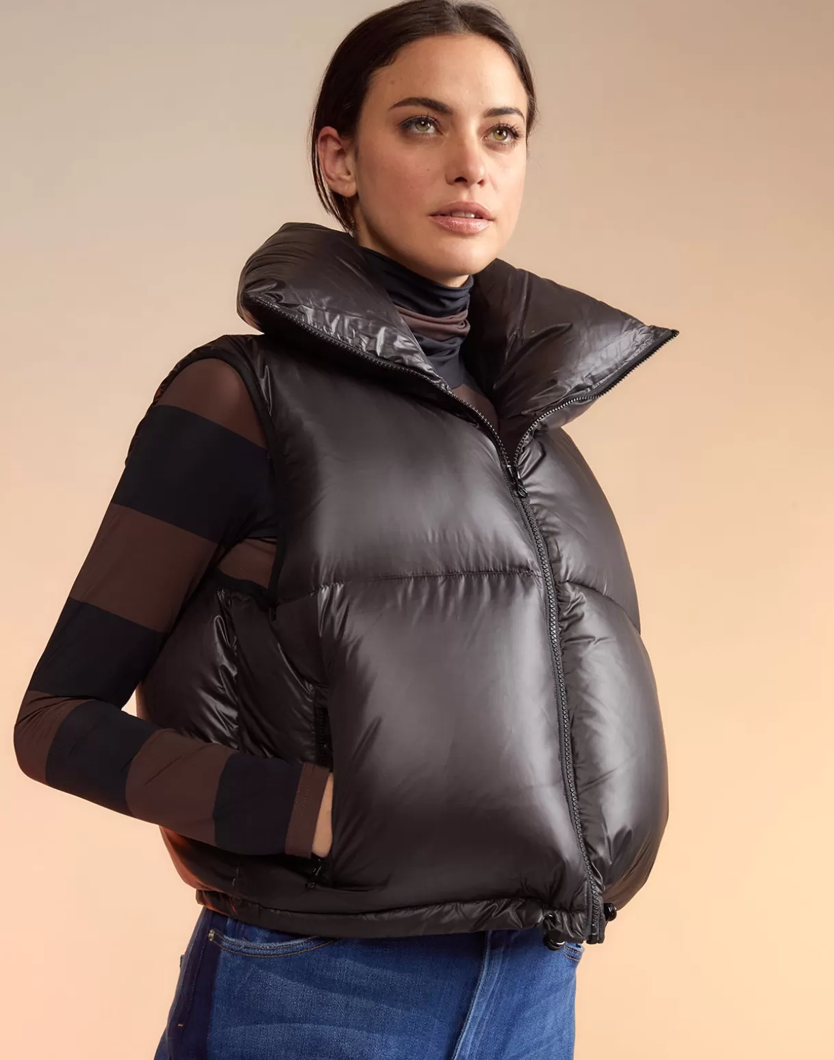 Shop Nylon Puffer Vest SNOW | JACKETS & COATS