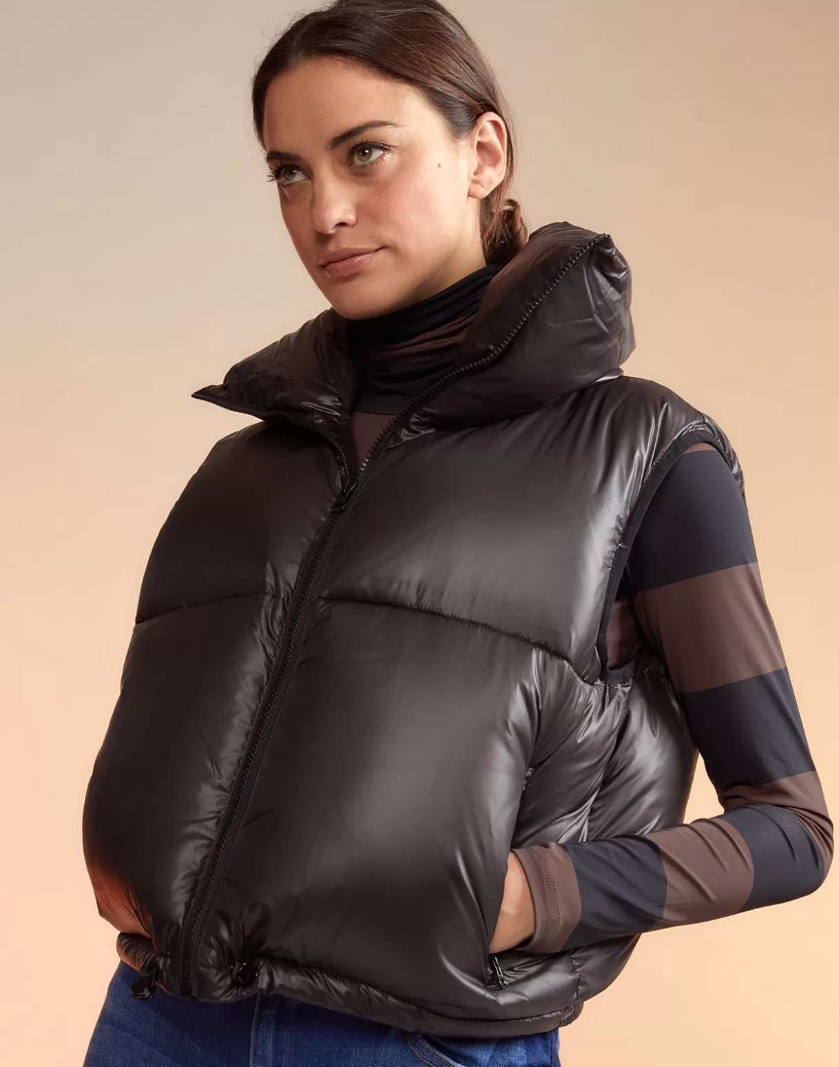 Shop Nylon Puffer Vest SNOW | JACKETS & COATS