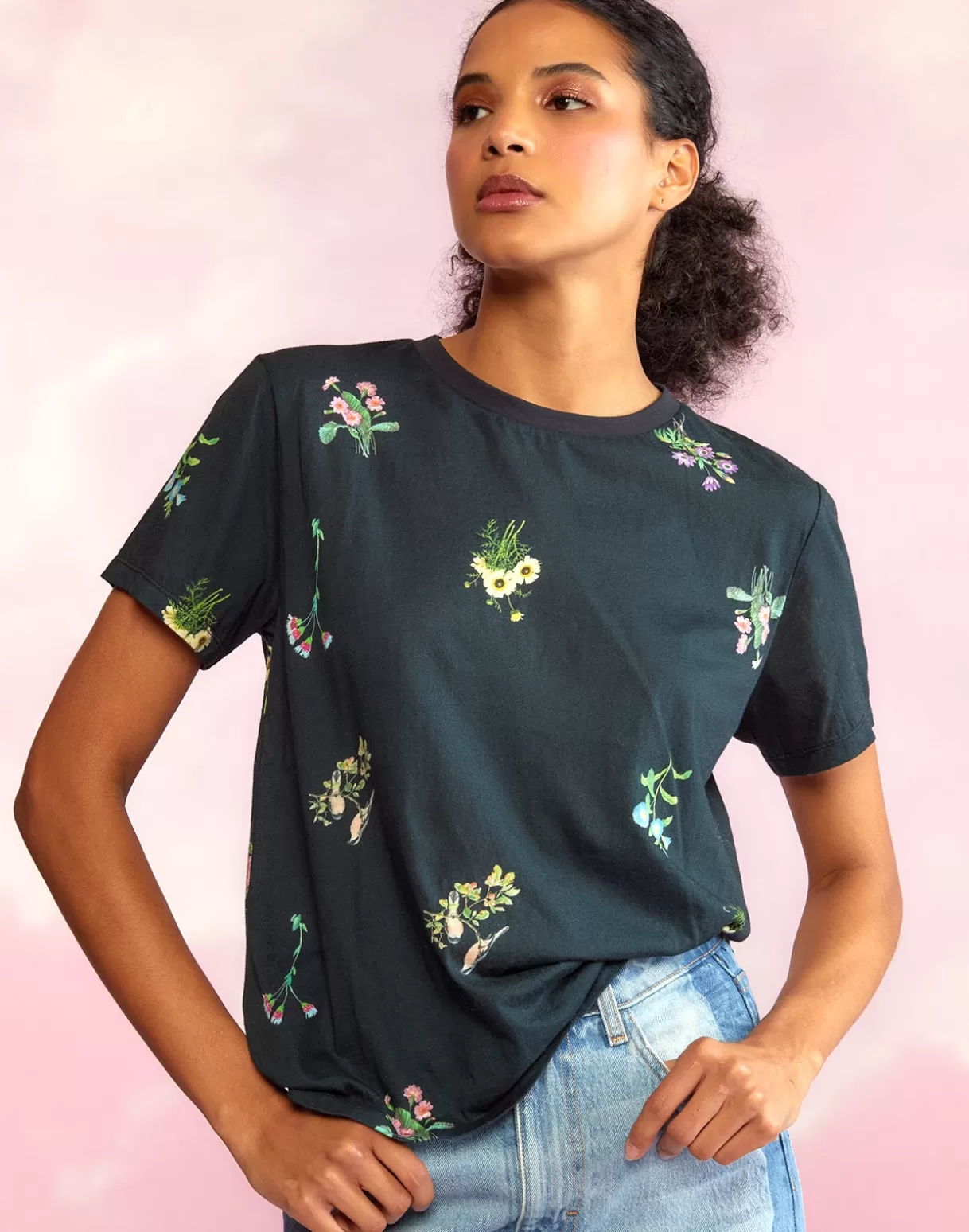 Online Printed T-Shirt TOPS