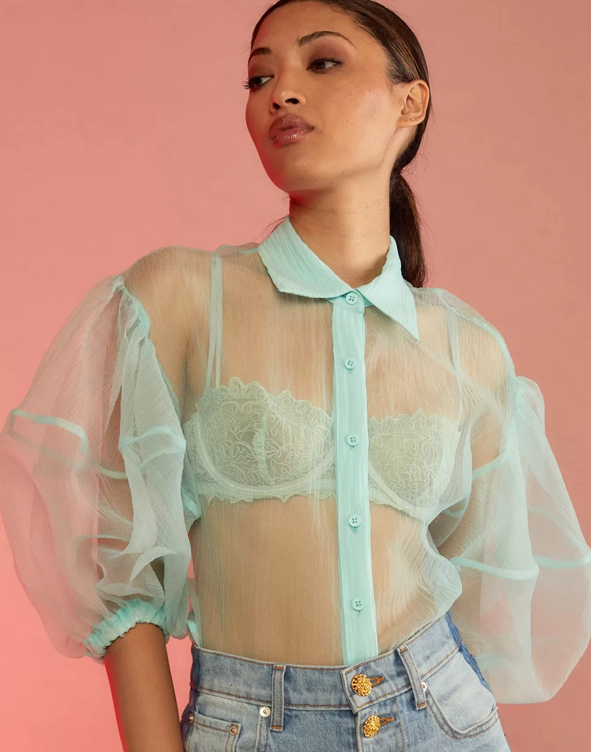 Outlet Sheer Bliss Blouse TOPS