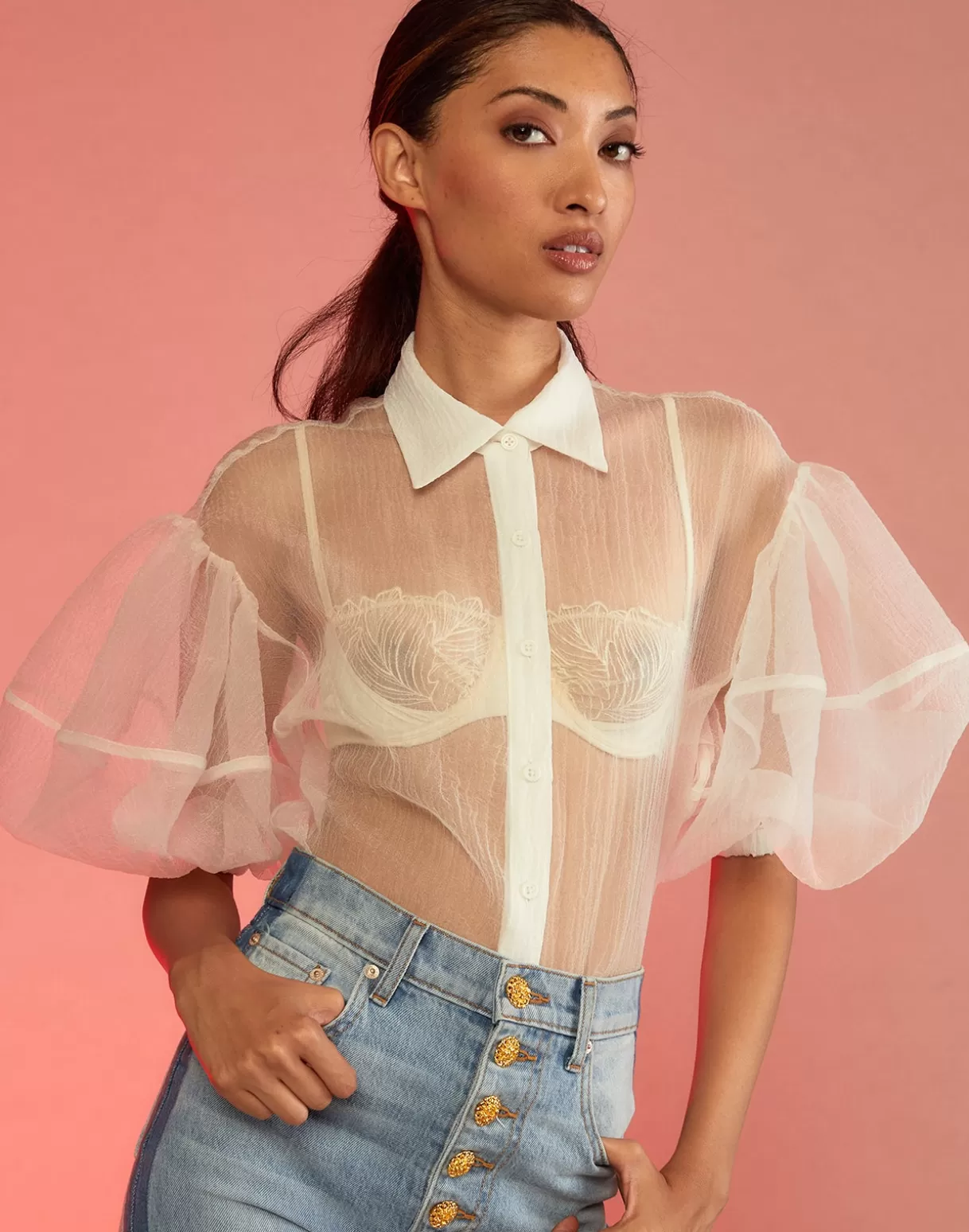 New Sheer Bliss Blouse TOPS