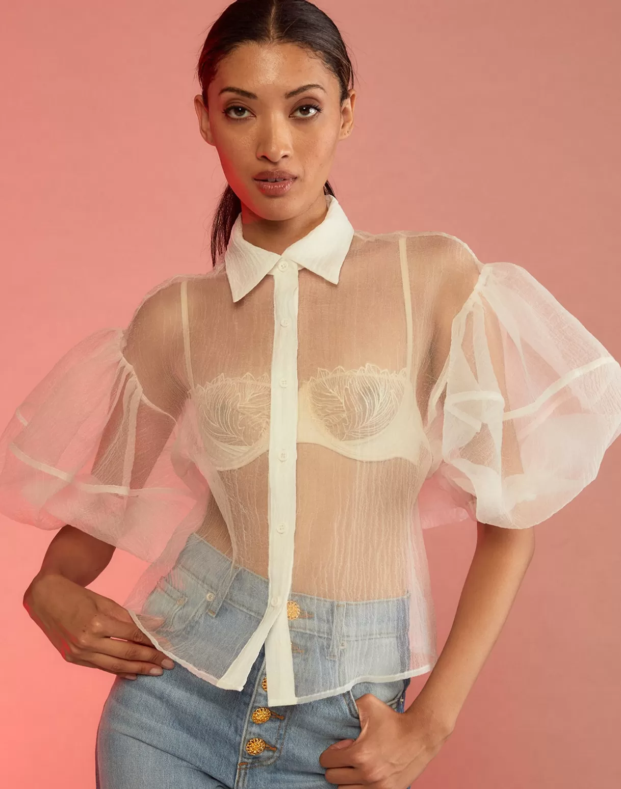 New Sheer Bliss Blouse TOPS