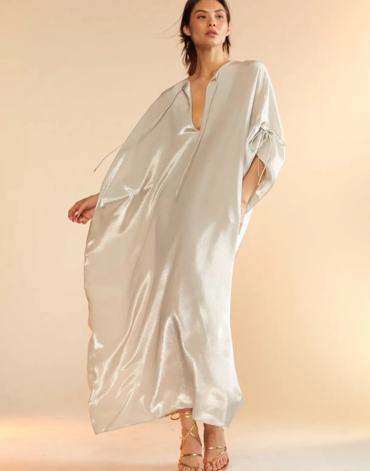 Hot Silk Lame Kaftan DRESSES