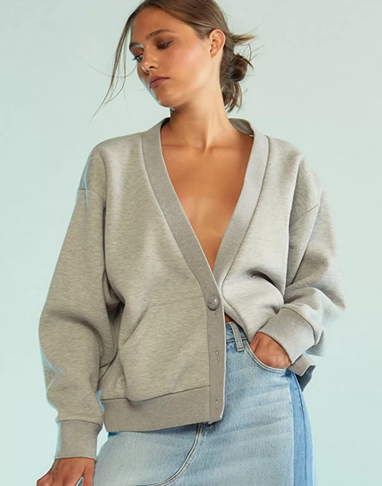 Clearance Sweatshirt Cardigan TOPS | SNOW