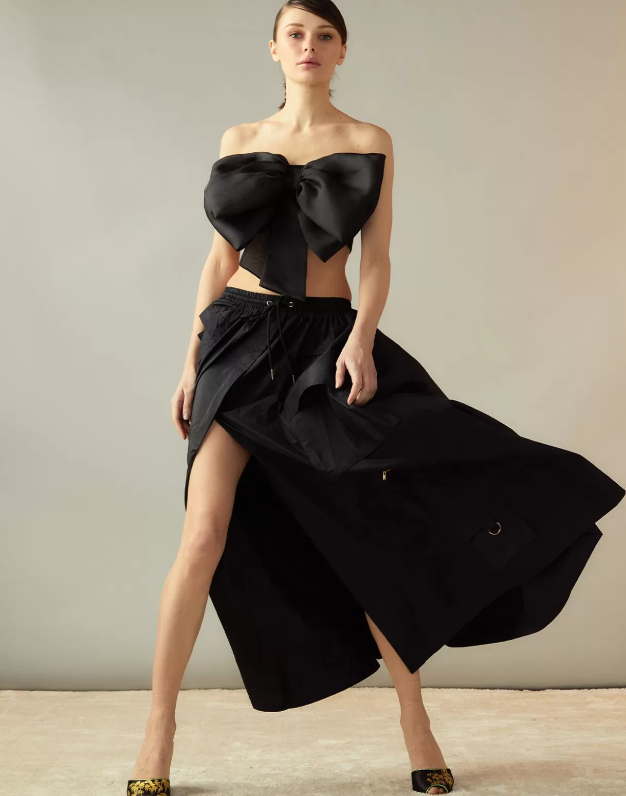 Outlet Taffeta Cargo Skirt BOTTOMS